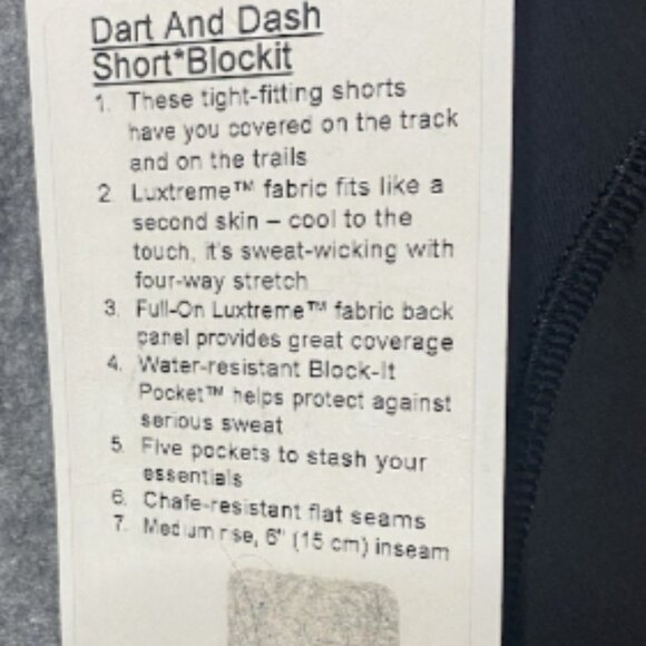 Lululemon Lululemon Run: Dart & Dash Short *Block-It Pocket size 2 - Picture 6 of 6